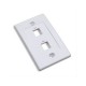 TAPA (FACEPLATE) 2 PERFORACION BLANCO 163293