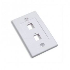 TAPA (FACEPLATE) 2 PERFORACION BLANCO 163293