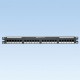 PANEL DE RJ-45 PANDUIT CARGADO 24 PUERTOS CAT5 E-TX ANCHO