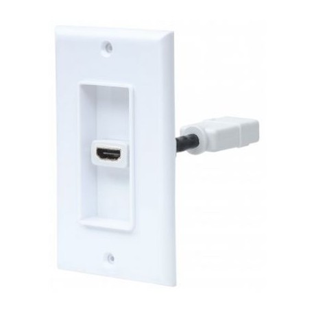 PLACA PARA PARED MANHATTAN HDMI 1 SALIDA BLANCO 771719