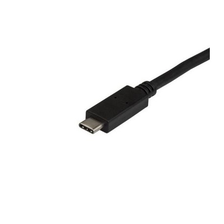 CABLE STARTECH USB A MACHO - USB C MACHO 50CM NEGRO USB31AC50CM
