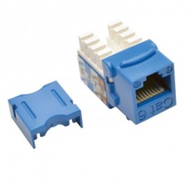 CONECTOR KEYSTONE TRIPPLITE JACK 110 PUNCHDOWN CAT6/5E AZUL