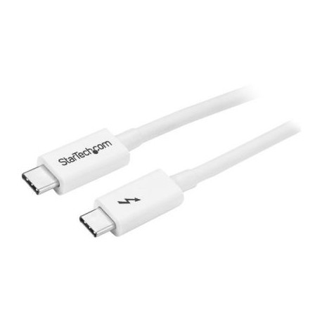 CABLE STARTECH THUNDERBOLT 3 MACHO1M BLANCO TBLT3MM1MW