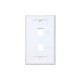 PLACA DE PARED CONDUNET 2 PUERTOS BLANCO TIPO KEYSTONE 8699612AFP