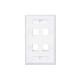 PLACA DE PARED CONDUNET 4 PUERTOS BLANCO TIPO KEYSTONE 8699614AFP