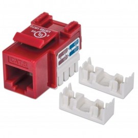 JACK DE IMPACTO UTP CAT6 CALIBE 22 AL 26 AWG INTELLINET ROJO 210614