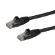PATCHCORD STARTECH 100MBPS CAT6 ETHERNET RJ45 1M NEGRO N6PATC1MBK