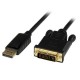 Cable 1.8m Activo  Externo DisplayPort a DVI  STARTECH DP2DVIMM6BS
