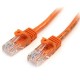 PATCHCORD STARTECH 100MBPS CAT5E ETHERNET RJ45 1M NARANJA 45PAT1MOR