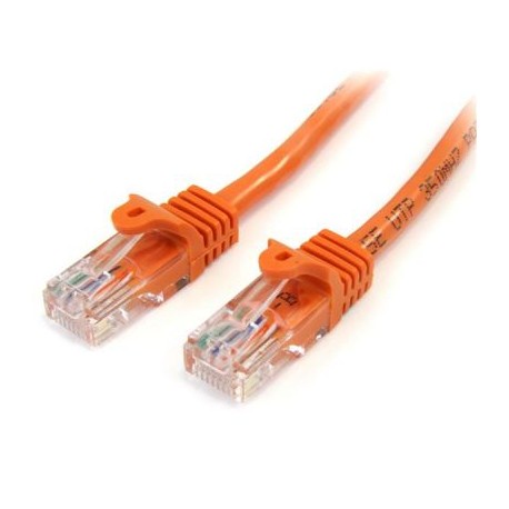 PATCHCORD STARTECH 100MBPS CAT5E ETHERNET RJ45 1M NARANJA 45PAT1MOR