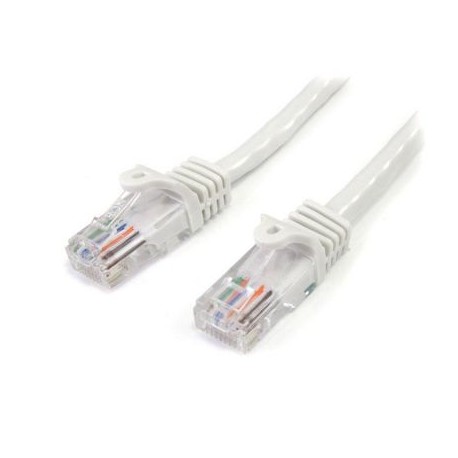PATCHCORD STARTECH 100MBPS CAT5E ETHERNET RJ45 1M BLANCO 45PAT1MWH