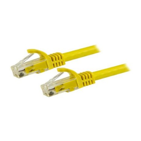 STARTECH CABLE DE RED 30CM AMARILLO CAT6 RJ45 SIN ENGANCHES N6PATCH1YL