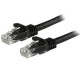 STARTECH CABLE DE RED 15CM NEGRO CAT6 UTP RJ45 S.ENGANCHE N6PATCH6INBK