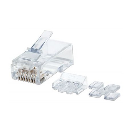 PLUG MODULAR INTELLINET PRO CAT6A RJ45 UTP SOLIDO 80 PZS 790550