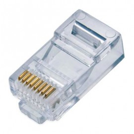 PLUG RJ45 CAT5E QIAN NW5100 BOTE 100 PIEZAS BAÑO ORO