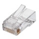 PLUG RJ45 CAT6 QIAN NW6100 BOTE 100 PIEZAS BAÑO ORO