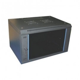 GABINETE DE 19" PARA MONTAJE EN PARED 6U INTELLINET ACERO NEGRO 203906