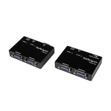 Kit Juego Video VGA 2 Ptos Locales 2x Remotos Cat5  STARTECH ST121UTP
