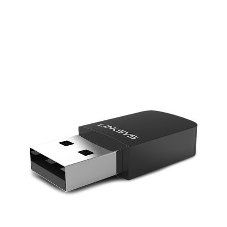 ADAPTADOR MINI INALÁMBRICO USB LINKSYS/DUAL BAND/AC/MU-MIMO/ WUSB6100M