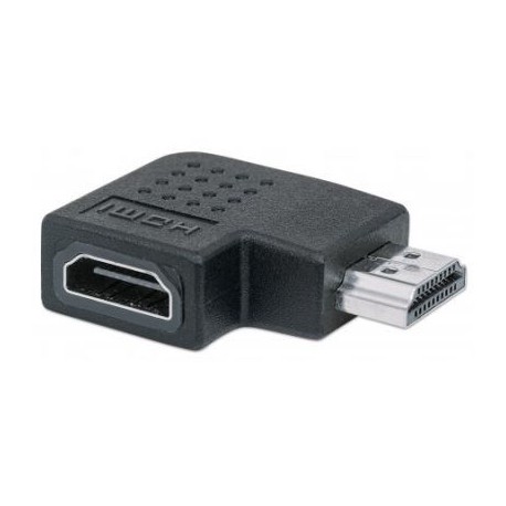 ADAPTADOR HDMI HEMBRA A MACHO MANHATTAN ÁNGULO IZQ DE 90° 353489