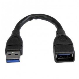 CABLE STARTECH USB A 3.0 15CM NEGRO USB3EXT6INBK