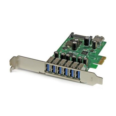 STARTECH TARJETA PCI EXP. 7 PTOS USB3.0 PERFIL BAJO COMPLETO PEXUSB3S7