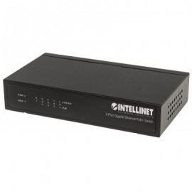 SWITCH 5 PUERTOS RJ45 GIGABIT POE METALICO INTELLINET 561228