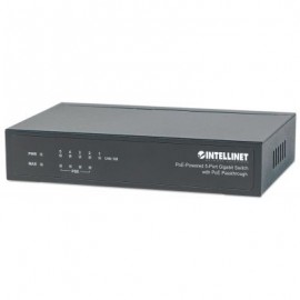 SWITCH 5 PUERTOS RJ45 GIGABIT POE METALICO INTELLINET 561082