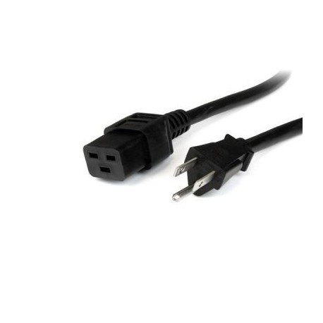 CABLE DE PODER STARTECH NEMA 5-15P A C19 2.44M NEGRO PXT515C198