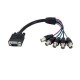 CABLE STARTECH VGA HD15 MACHO A 5X BNC COAXIAL HEMBRA VGABNCMF1