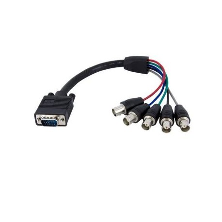 CABLE STARTECH VGA HD15 MACHO A 5X BNC COAXIAL HEMBRA VGABNCMF1