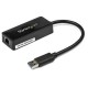 Tarjeta 1PTO RJ45 Externa USB 3.0 con USB Negro  STARTECH USB31000SPTB