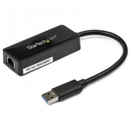 Tarjeta 1PTO RJ45 Externa USB 3.0 con USB Negro  STARTECH USB31000SPTB