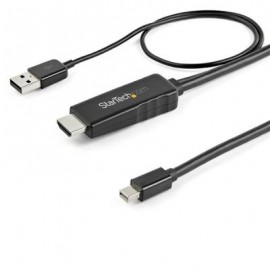 CABLE STARTECH CCONVERTIDOR HDMI A MINI DP 2M ALIMENTADO USB 4K 30HZ