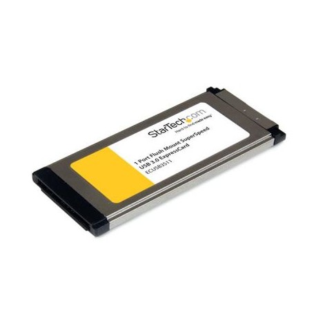 Tarjeta ExpressCard 34 USB3.0  1PTO Montaje Ras STARTECH ECUSB3S11