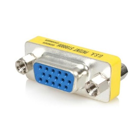 Cambiador Delgado de Genero VGA HD15 Hembra a Hembra  STARTECH GC15HSF