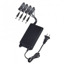 TRANSFORMADOR DAHUA PFM322 /12VDC/TOTAL 2.8AMP/4 CANALES /NEGRO