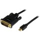 Cable 91cm Video MiniDisplayPort a DVI Pasivo   STARTECH MDP2DVIMM3B