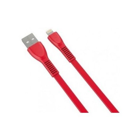 CABLE USB A LIGHTNING NACEB TECHNOLOGY NA-0102R 1 METRO COLOR ROJO