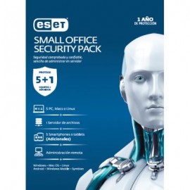 ANTIVIRUS ESET SMALL OFFICE SECURITY PACK 1 SERV+5 PCs 1YR(TMESET-066)