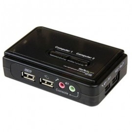 JUEGO KIT KVM 2PTOS USB AUDIO VIDEO VGA STARTECH SV211KUSB