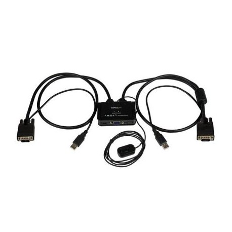 CONMUTADOR KVM DE CABLE  2 PTOS VGA ALIMENTACION USB STARTECH SV211USB
