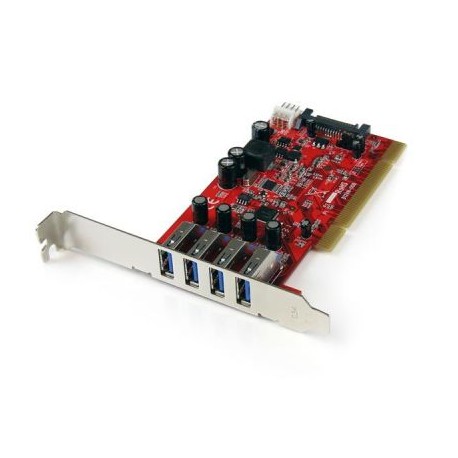 TARJETA PCI 4PTOS USB3.0 SUPERSPEED HUBCONCENTRADOR STARTECH PCIUSB3S4