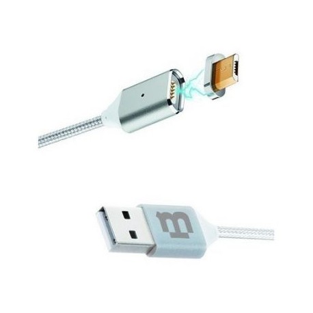 CABLE MICRO USB BLACKPCS PLATA 1M CASMTM-2