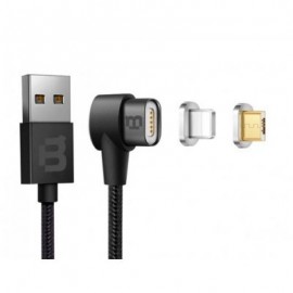 CABLE DUAL MICRO USB/LIGHTNING BLACKPCS NEGRO 1M LATERAL CABLMLPML-2
