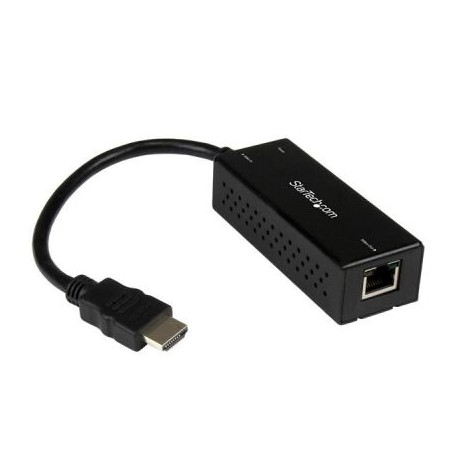 EXTENSOR DE VIDEO Y AUDIO STARTECH HDMI IP ETHERNET TRANSMISOR NEGRO