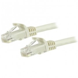 CABLE STARTECH 5M RED ETHERNET UTP CAT6 SNAGLESS BLANCO RJ45