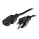 CABLE STARTECH DE PODER PARA PC DE 3M PAQUETE DE 10 NEMA 5 15P A C13