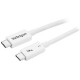 CABLE STARTECH THUNDERBOLT MACHO 50CM BLANCO TBLT34MM50CW
