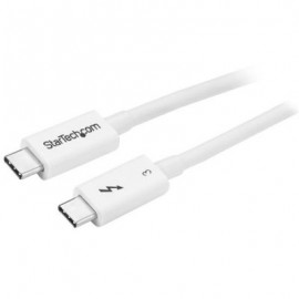 CABLE STARTECH THUNDERBOLT MACHO 50CM BLANCO TBLT34MM50CW